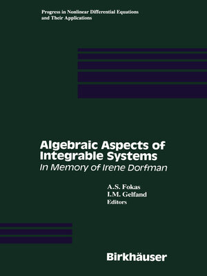 cover image of Algebraic Aspects of Integrable Systems